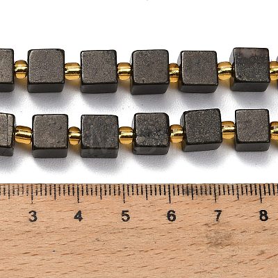 Natural Gold Pyrite/Golden Pyrite Beads Strands G-F833-N01-01-1