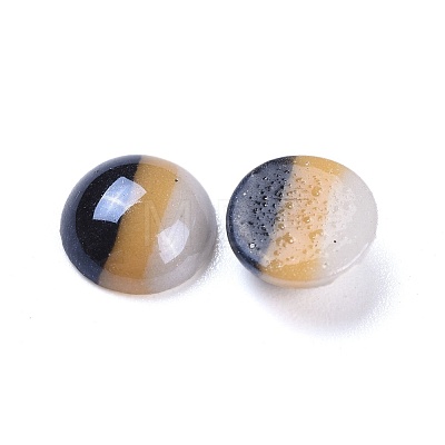 Opaque Glass Cabochons GGLA-S038-12H-8mm-1