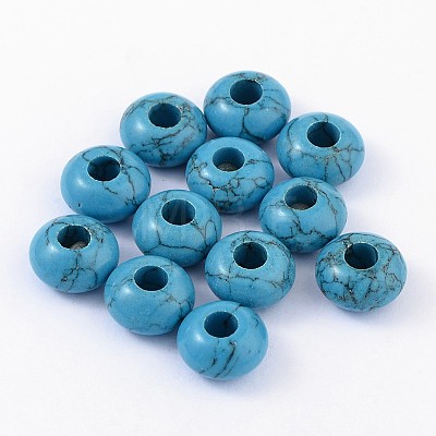 Synthetic Turquoise European Beads X-SPDL-D003-41-1