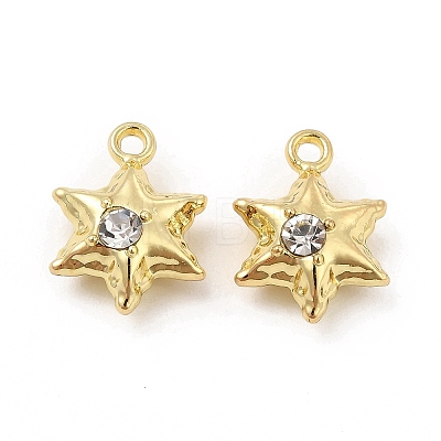 Alloy Rhinestone Pendants FIND-B016-02G-1