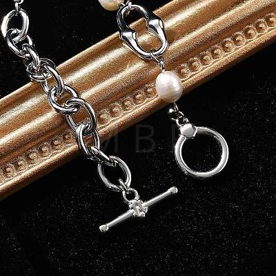 Titanium Steel Cable Chains Link Bracelets BJEW-F485-02P-1