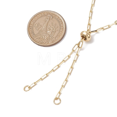 Brass Slider Necklace Makings AJEW-JB01271-1