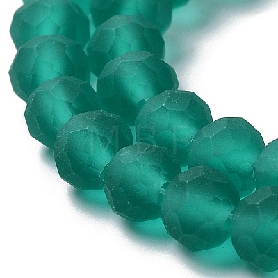 Transparent Glass Beads Strands EGLA-A034-T8mm-MD18-1