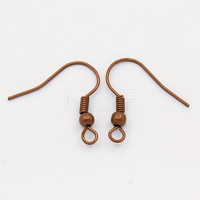 Brass Earring Hooks KK-Q362-RC-NF-1