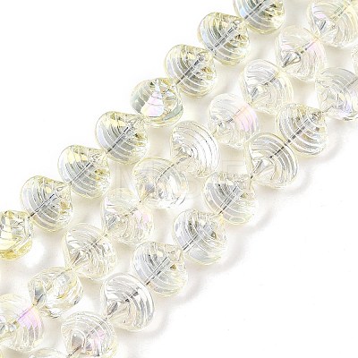 Electroplate Glass Beads Strands EGLA-T021-11B-1