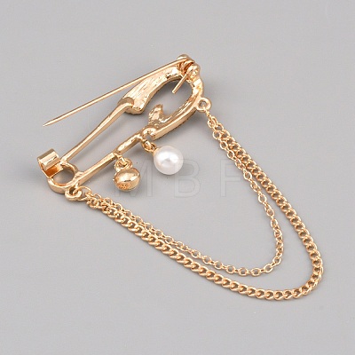 Alloy Rhinestone Hanging Chain Brooches JEWB-WH0028-108A-1