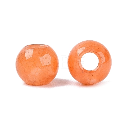 Natural White Jade European Beads G-Q607-01A-15-1
