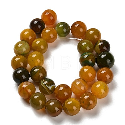 Dyed Natural Agate Beads Strands G-G175-A11-01-1