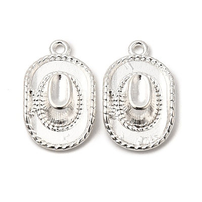 Tibetan Style Alloy Hat Pendants TIBEP-1023-S-FF-1