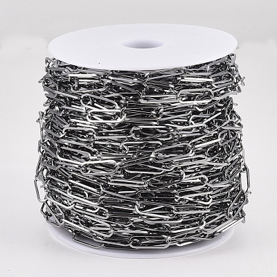 Unwelded Iron Paperclip Chains CH-S125-02B-B-1