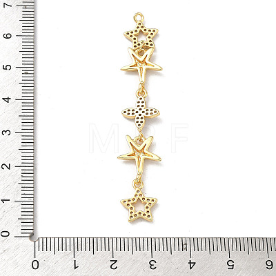 Brass Micro Pave Clear Cubic Zirconia Big Pendants KK-B176-02G-09-1