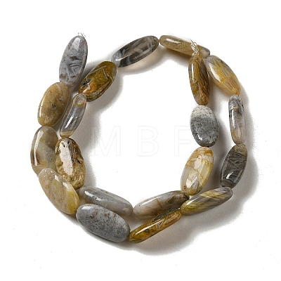 Natural Bamboo Leaf Agate Beads Strands G-NH0014-B01-03-1