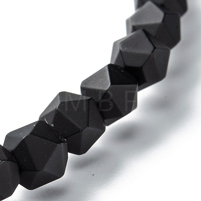Frosted Glass Beads Stretch Bracelets BJEW-I296-10B-02-1