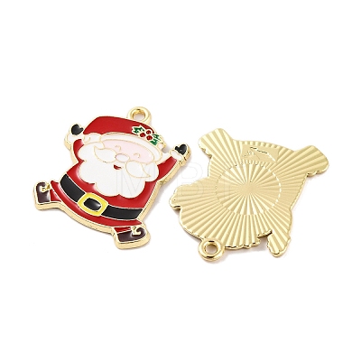 Christmas Theme Rack Plating Alloy Pendants X-FIND-M020-04G-02-1