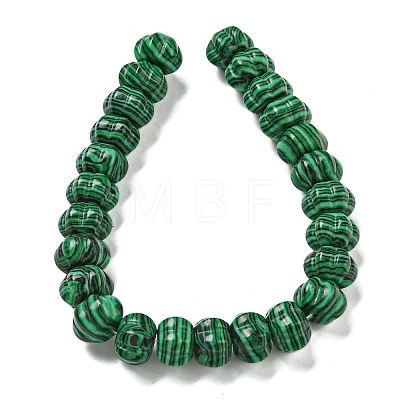 Synthetic Malachite Beads Strands G-G142-A01-01-1