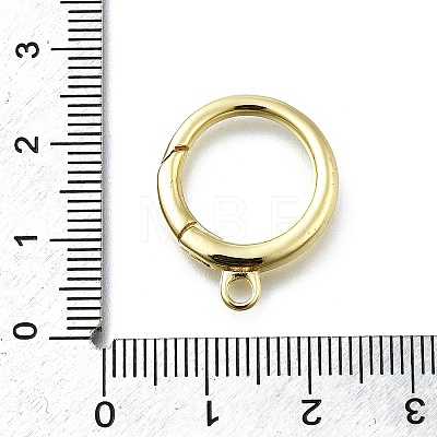 Brass Spring Gate Rings KK-K400-07G-1