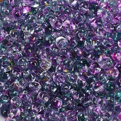 6/0 Spray Paint Glass Seed Beads SEED-H003-11M-1