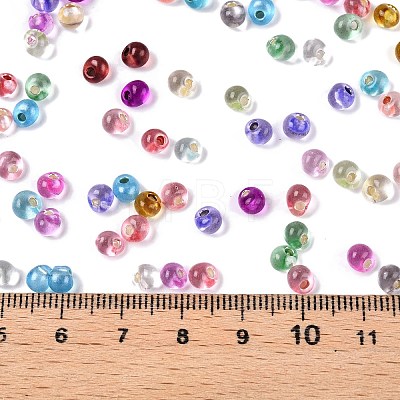 6/0 Baking Paint Transparent Fringe Glass Seed Beads X1-SEED-N006-06-1