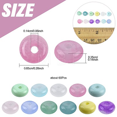 120Pcs Imitation Jade Glass Beads DGLA-FS0001-23-1