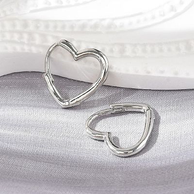 Brass Huggie Hoop Earrings LS-EJEW-C502-09P-1
