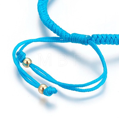 Nylon Cord Braided Bead Bracelets Making BJEW-F360-F06-1