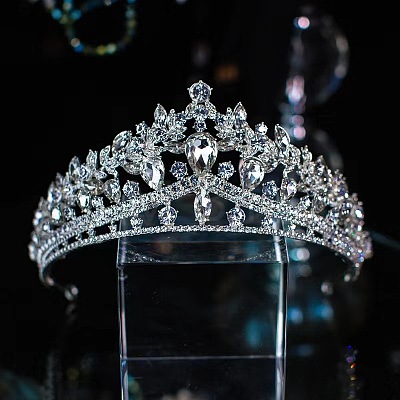 Luxury Crystal Princess Crown for Wedding Dress and Hair Accessories ST7548383-1