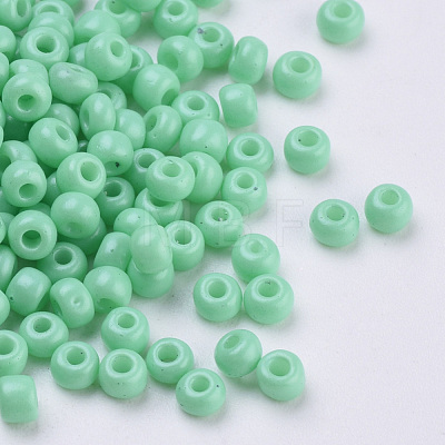 Baking Paint Glass Seed Beads SEED-Q025-3mm-L17-1