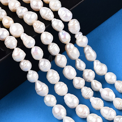 Natural Baroque Pearl Keshi Pearl Beads Strands PEAR-S020-F04-02-1