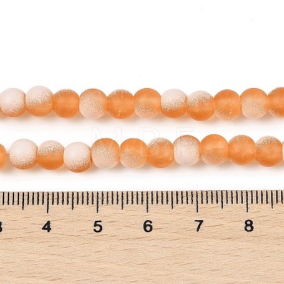 Frosted Crackle Glass Beads X1-GLAA-U001-8mm-M10-1
