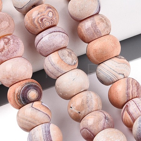 Dyed Natural Agate Beads Strands G-T144-26C-1