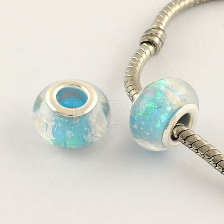 Drawbench Resin European Large Hole Beads DACR-S011-01-1