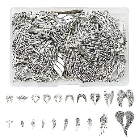 60Pcs 20 Styles Tibetan Style Alloy Pendants TIBEP-YW0012-42-1