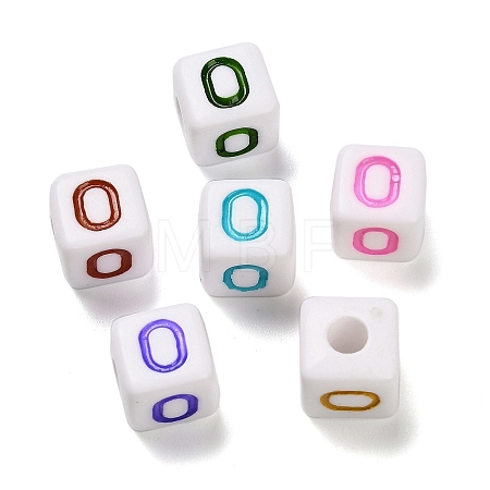 Opaque Acrylic Beads OACR-I022-01O-1