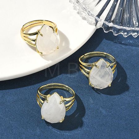 Brass Cuff Open Rings RJEW-D347-04G-16-1