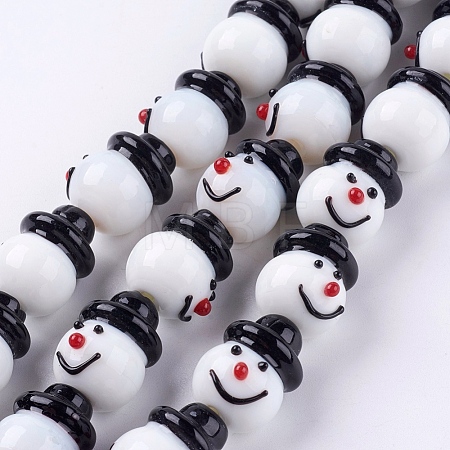 Handmade Lampwork Beads Strands LAMP-N068-5-1