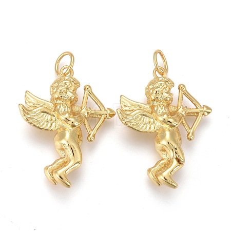 Brass Pendants KK-Z001-05G-1