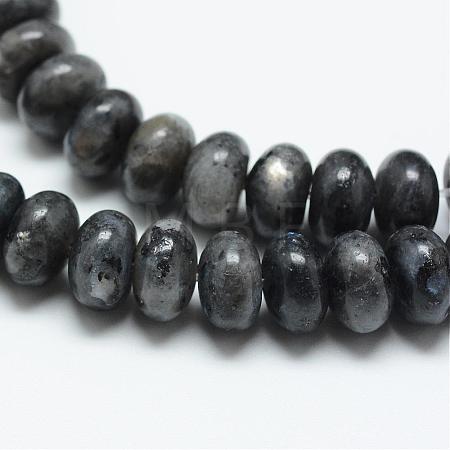 Natural Labradorite Bead Strands G-R408-5x8-02-1
