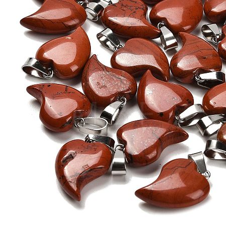 Natural Red Jasper Pendants G-B127-11P-07-1