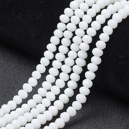 Opaque Solid Color Glass Beads Strands EGLA-A034-P10mm-D01-1