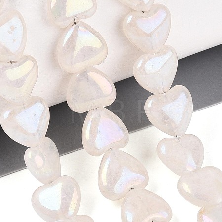 Electroplate Natural Quartz Crystal Beads Strands G-T144-40-1