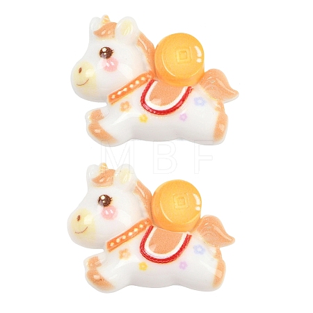 Opaque Resin Cabochons CRES-I051-02B-1