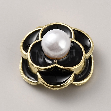 Alloy Enamel & Imitation Pearl Cabochons FIND-WH0366-480A-01-1