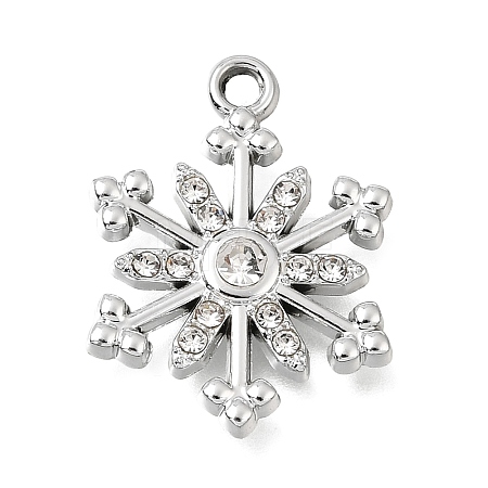 UV Plating Alloy Crystal Rhinestone Pendants RB-CBAD37D-19P-1