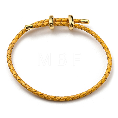 Leather Braided Cord Bracelets BJEW-G675-06G-03-1