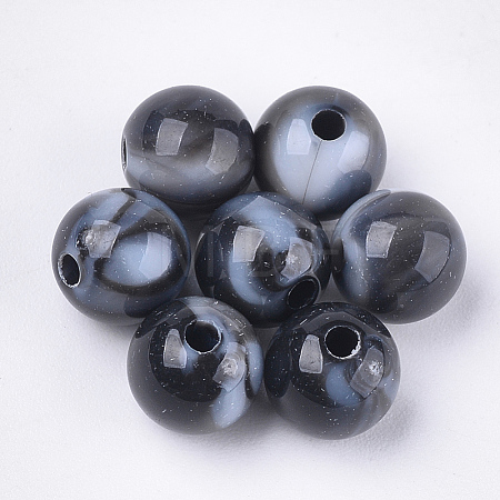Acrylic Beads X-OACR-S029-060B-07-1