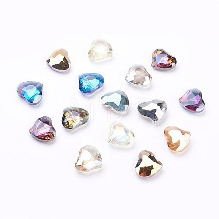 Electorplated Glass Beads EGLA-E004-M-1