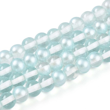 Baking Paint Transparent Glass Beads X1-DGLA-N011-6mm-05-1