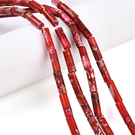 Synthetic Imperial Jasper Beads Strands G-S322-002C-1-1