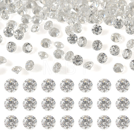 500Pcs Diamond Shape Grade AAA Cubic Zirconia Cabochons ZIRC-TADJ0001-01F-1