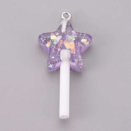 Resin Pendants RESI-K008-B01-1
